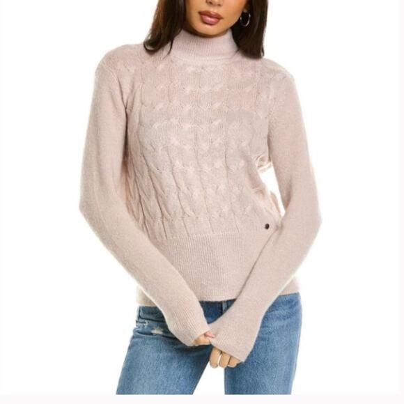 Ted Baker Sweaters - NWT Ted Baker Veolaa Cable Knit Wool Mohair Dusty Pink Sweater 4 US 10